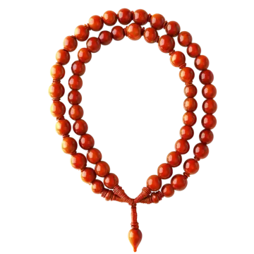 a red jasperite bea bracelet with a ta