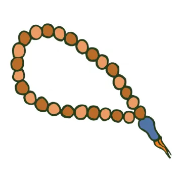 an image of a necklace with beads on it