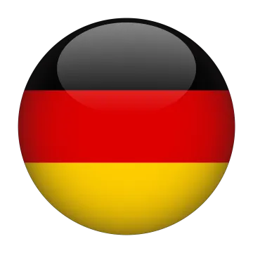 the german flag on a ball