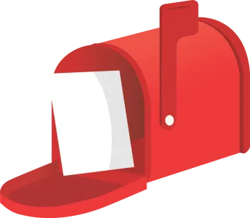 a red mailbox