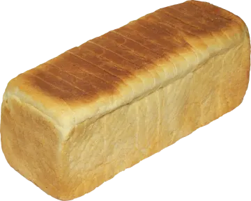 a loaf of bread on a white background