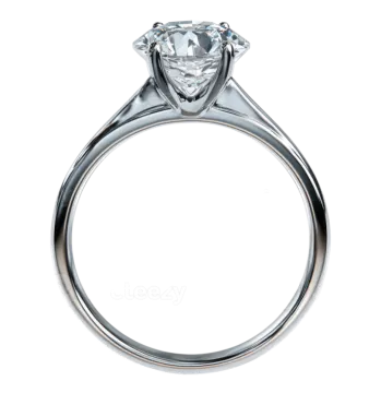a diamond engagement ring on a white background