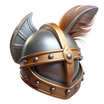 an image of a knight's helmet