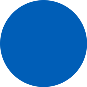 a blue circle on a white background