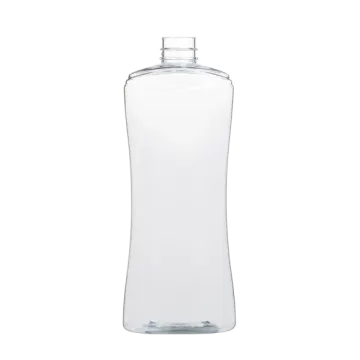 a clear water bottle on a white background