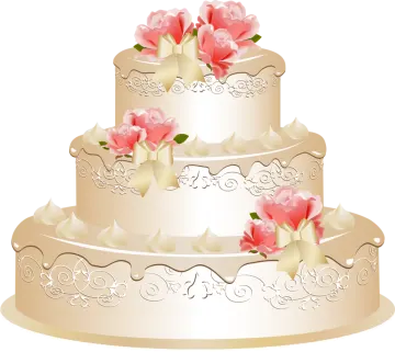 a wedding cake with pink flowers on top
