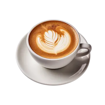 a cup of coffee on a saucer