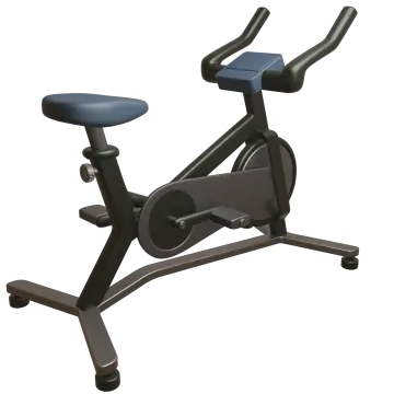 a stationary bike on a white background