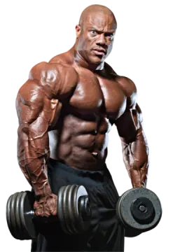 an image of a man doing dumbs with weights