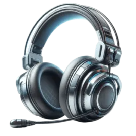 a pair of headphones on a white background