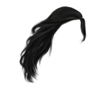 a drawing of a woman's hair