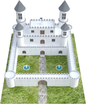 an image of a castle made out of paper