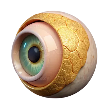 a close up view of an eye