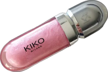 a pink nail polish in a clear container
