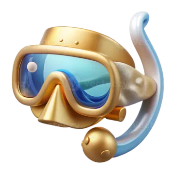 an image of a diving mask and goggles