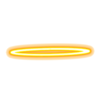 a yellow ring on a white background