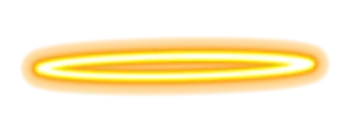 a yellow ring on a white background