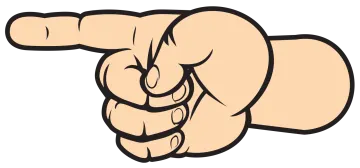 a hand pointing at the viewer