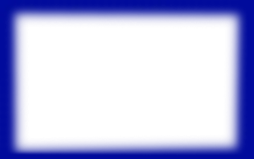 a blue square frame on a white background