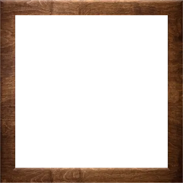 a wooden frame on a white background