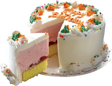 a cake with a slice missing from it