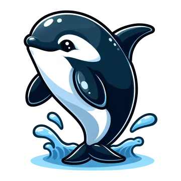 an orca jumping out of the water