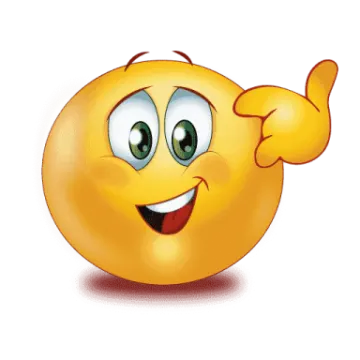 a yellow smiley face with an open mouth