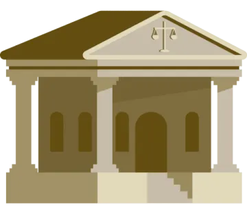 a building with a bell on top