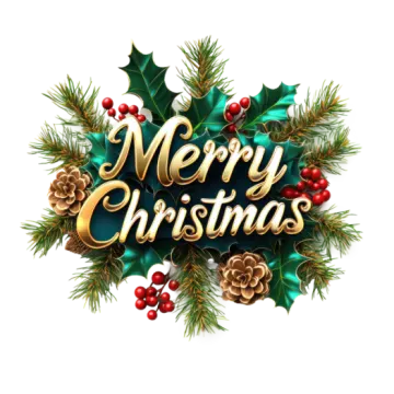 a christmas wreath with the words merry christmas