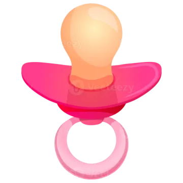a pink ring with a white background