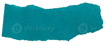 a piece of teal blue paper with a white background