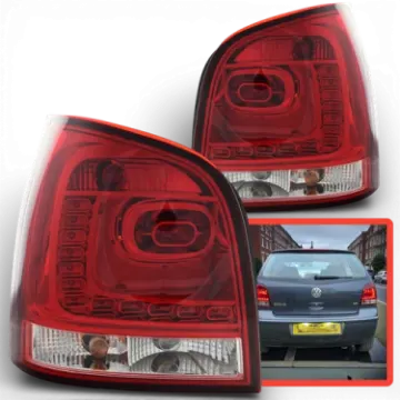 pair of red led tail lights for toyota
