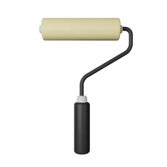a black and white lamp on a white background