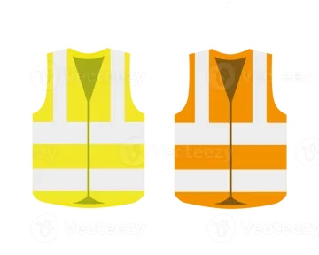 a pair of safety vests