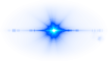a blue star in the middle of a white background
