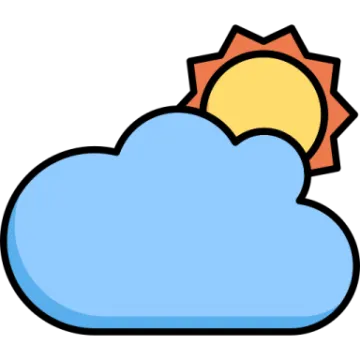 a cloud with the sun in it