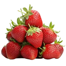 a pile of strawberries