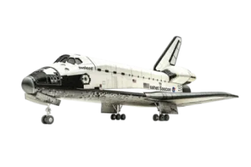 a model of an airplane on a white background