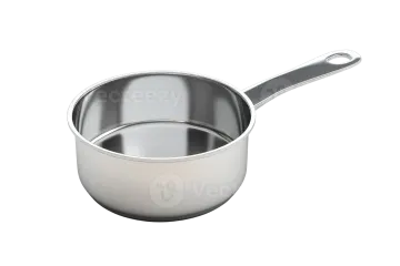 a stainless sauce pan with a lid
