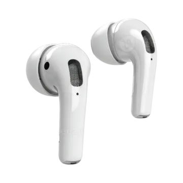 a pair of apple airpodss in white
