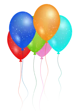 a bunch of balloons