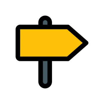 a yellow arrow pointing to the right