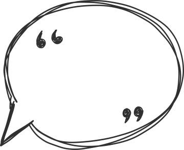 a black and white drawing of a speech bubble