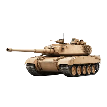 a tank on a white background