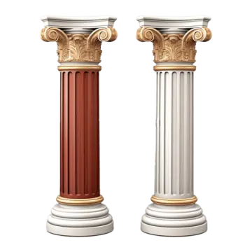 a pair of classical columns