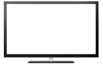 a flat screen tv on a white background