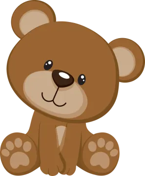 a brown teddy bear sitting on the ground