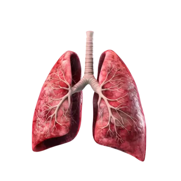 a diagram of the lungs