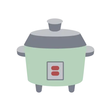 an illustration of a green slow cooke