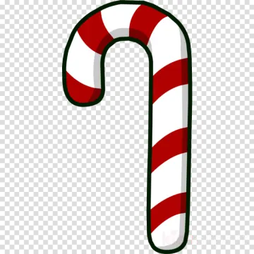 a candy cane with a red and white stripe